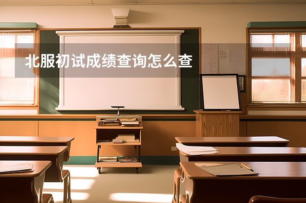 北服初试成绩查询怎么查