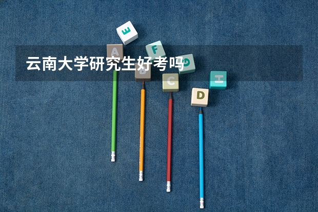 云南大学研究生好考吗