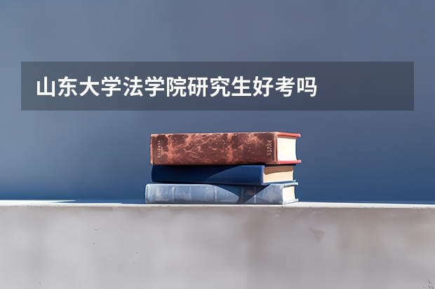 山东大学法学院研究生好考吗