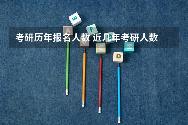 考研历年报名人数 近几年考研人数