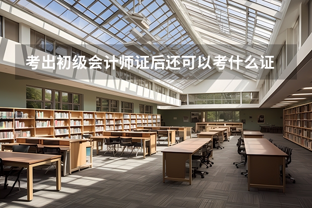考出初级会计师证后还可以考什么证