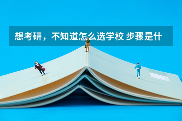 想考研，不知道怎么选学校 步骤是什么