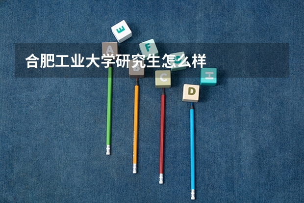 合肥工业大学研究生怎么样