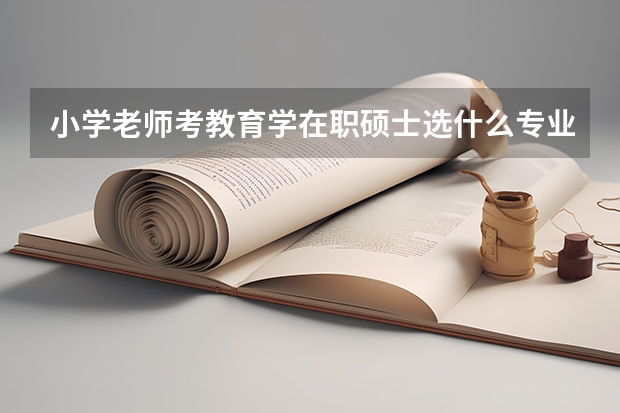 小学老师考教育学在职硕士选什么专业