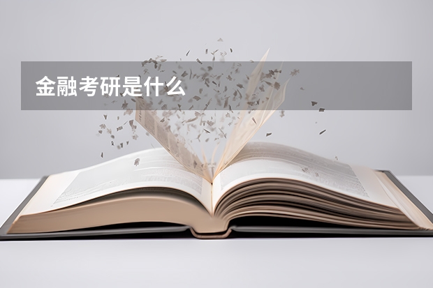 金融考研是什么