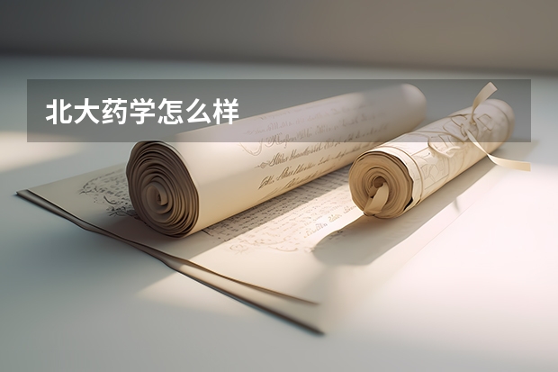 北大药学怎么样