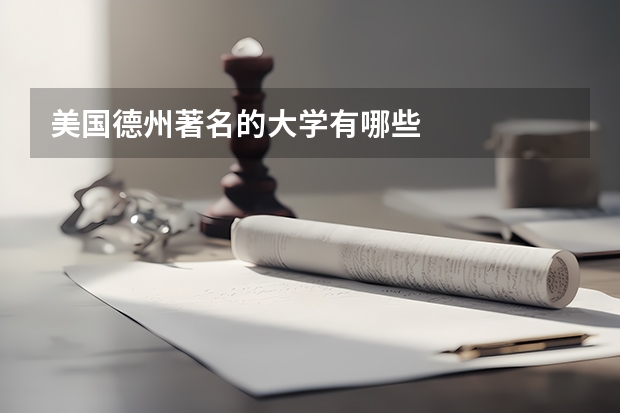 美国德州著名的大学有哪些