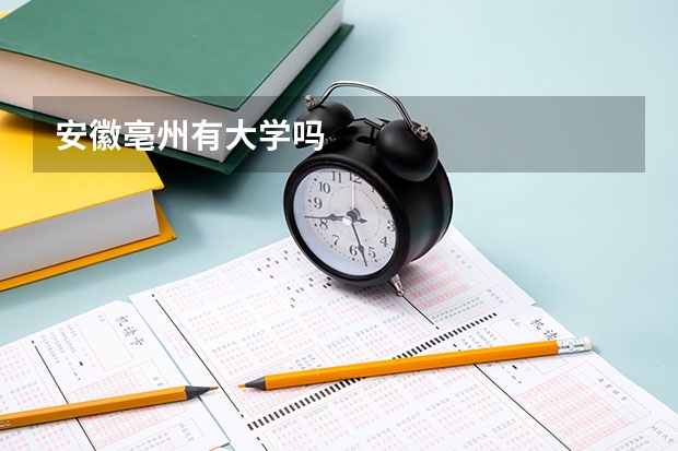 安徽亳州有大学吗