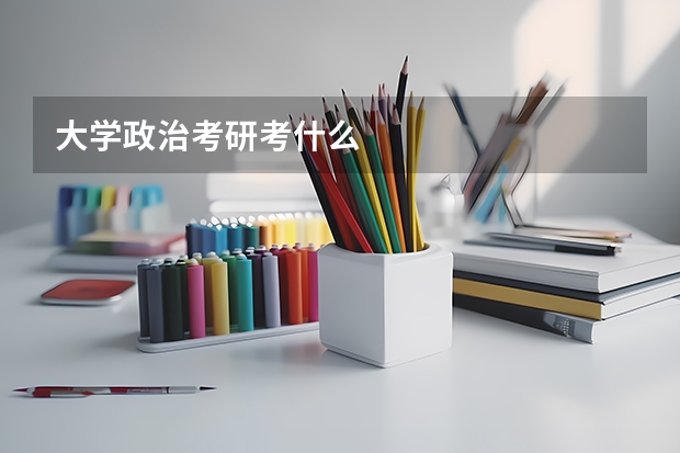大学政治考研考什么