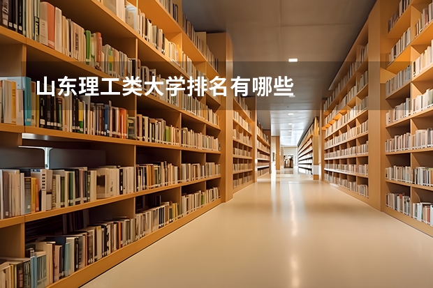 山东理工类大学排名有哪些