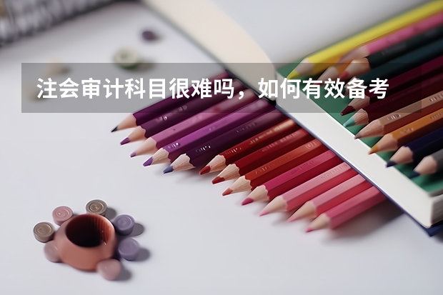 注会审计科目很难吗，如何有效备考