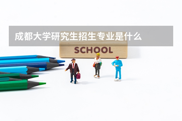 成都大学研究生招生专业是什么