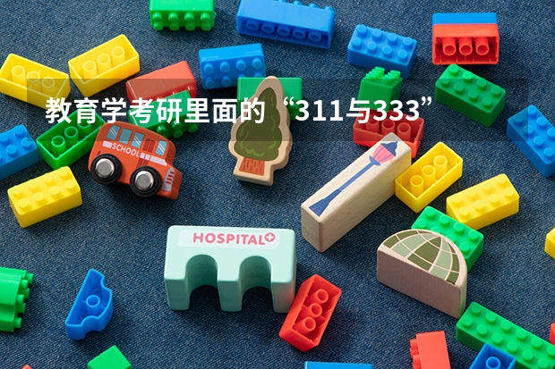 教育学考研里面的“311与333”是什么意思？有什么区别？